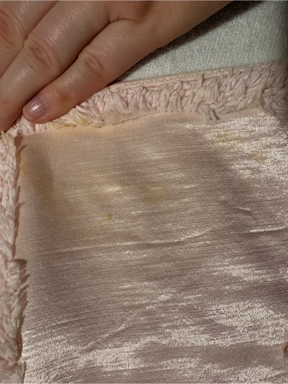 50s/60s Satin & Chenille Beadspread